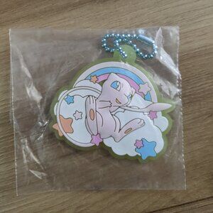 Japan Pokemon Mew Kuji Prize Rubber Keychain